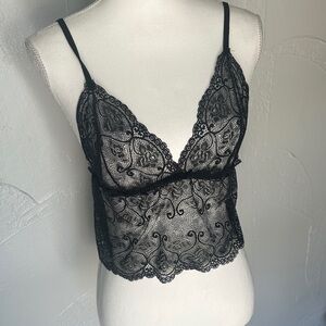 Chic Black Lace Bralette